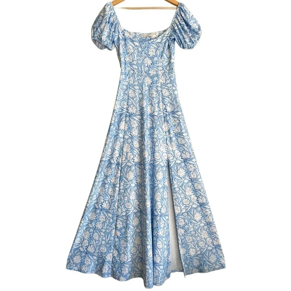 SMITH & QUINN Flowy Stretchy Floral Romantic Feminine Elizabeth Maxi Dress Sz XS - Picture 2 of 11